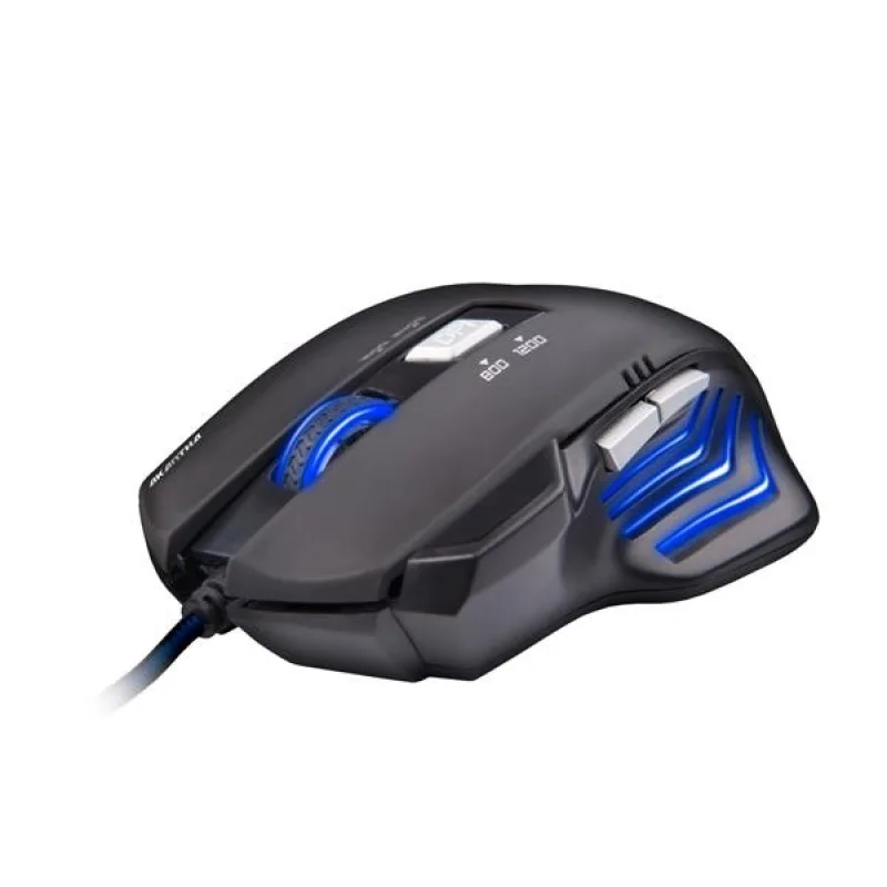 C-TECH myš AKANTHA, herná, modré podsvietenie, 2400 DPI, USB GM-01