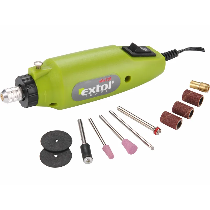 Brúska priama mini s transformátorom, 12V, 12000ot/min, EXTOL CRAFT