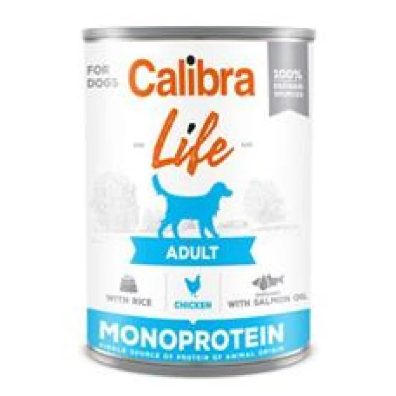 Calibra Dog Life konz.Adult Chicken with rice 6x400 g