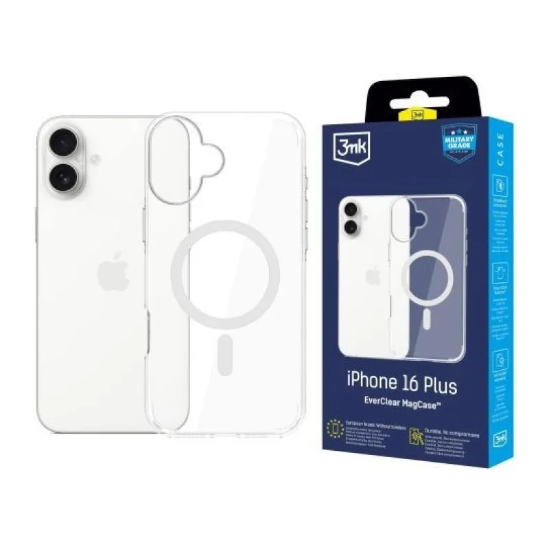 3mk ochranný kryt EverClear Magcase pro Apple iPhone 16 Plus 5903108657204