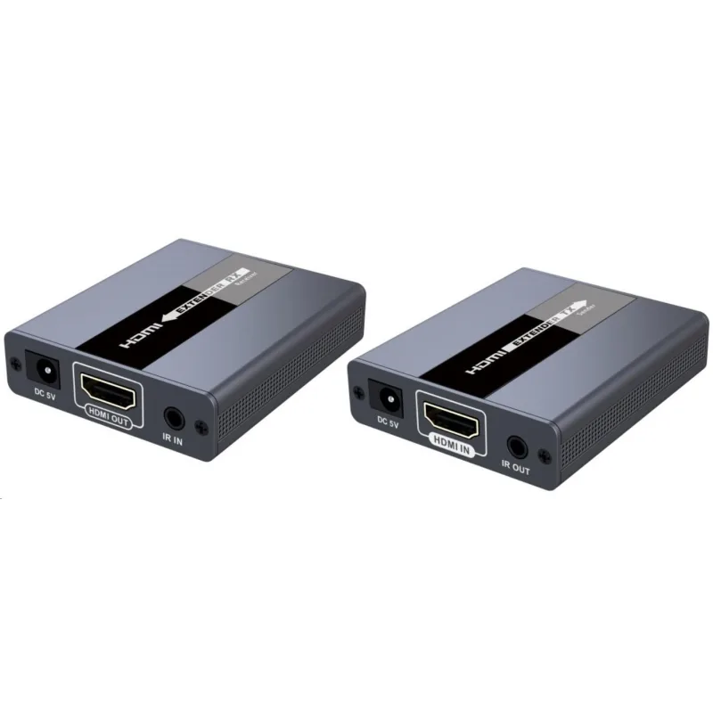 Predlžovač HDMI PREMIUMCORD na 120 m cez jeden kábel Cat5/ 6, bez…