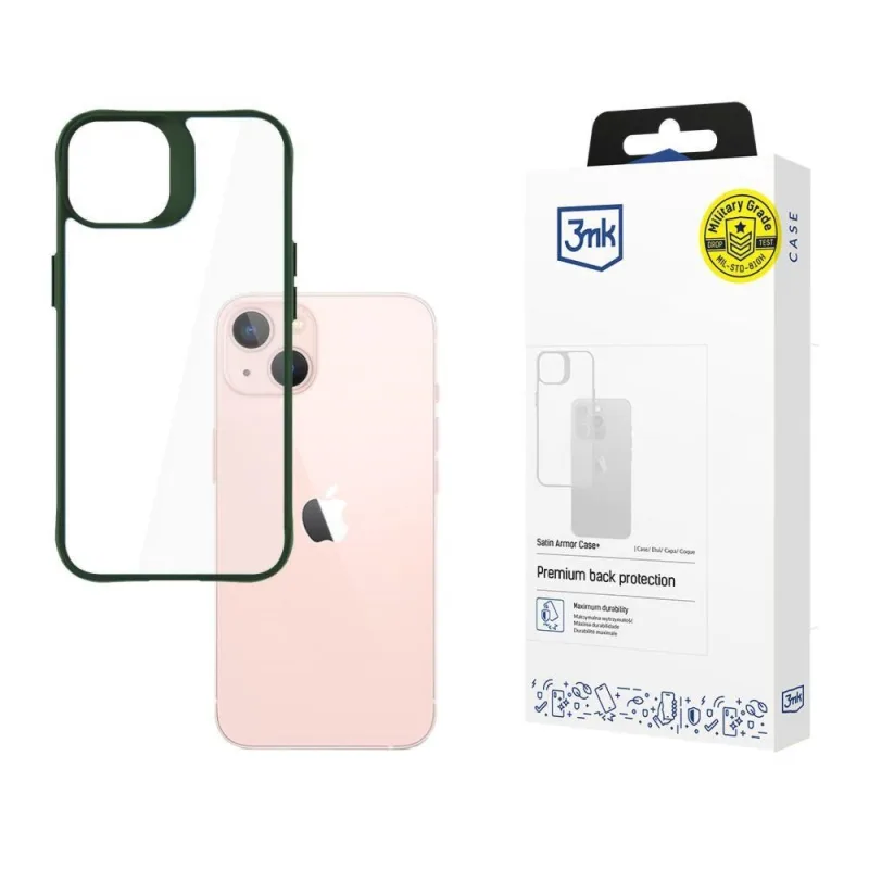 3mk ochranný kryt Satin Armor Case+ Green pro Apple iPhone 14…