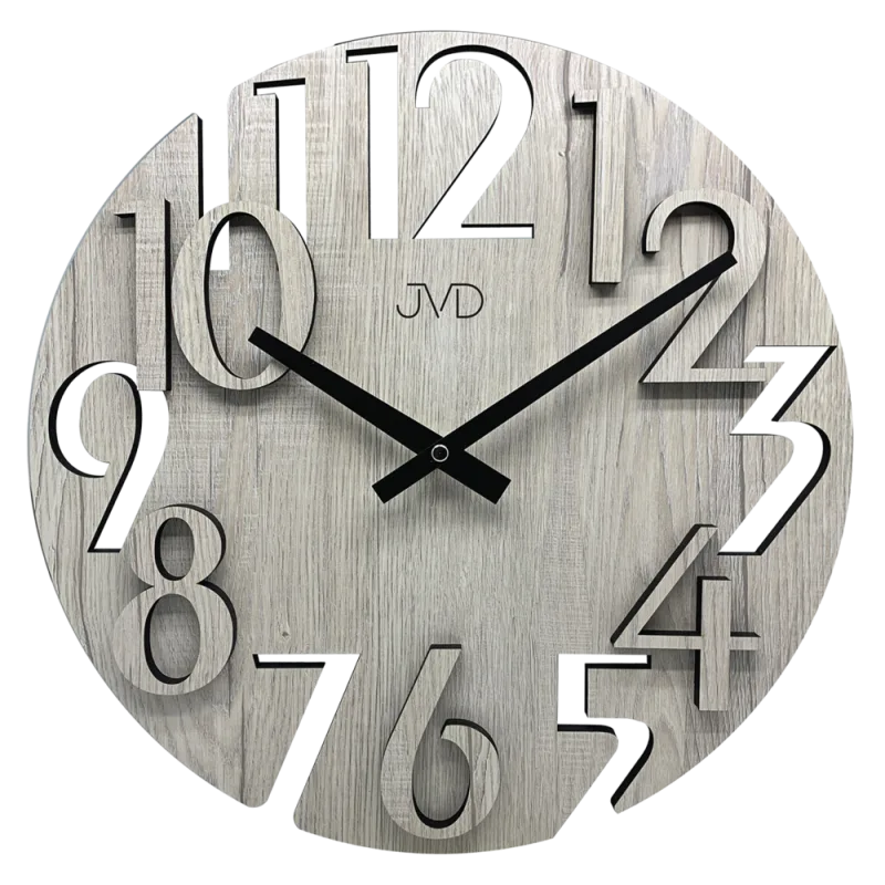 JVD Dřevěné nástěnné tiché hodiny JVD HT113.2