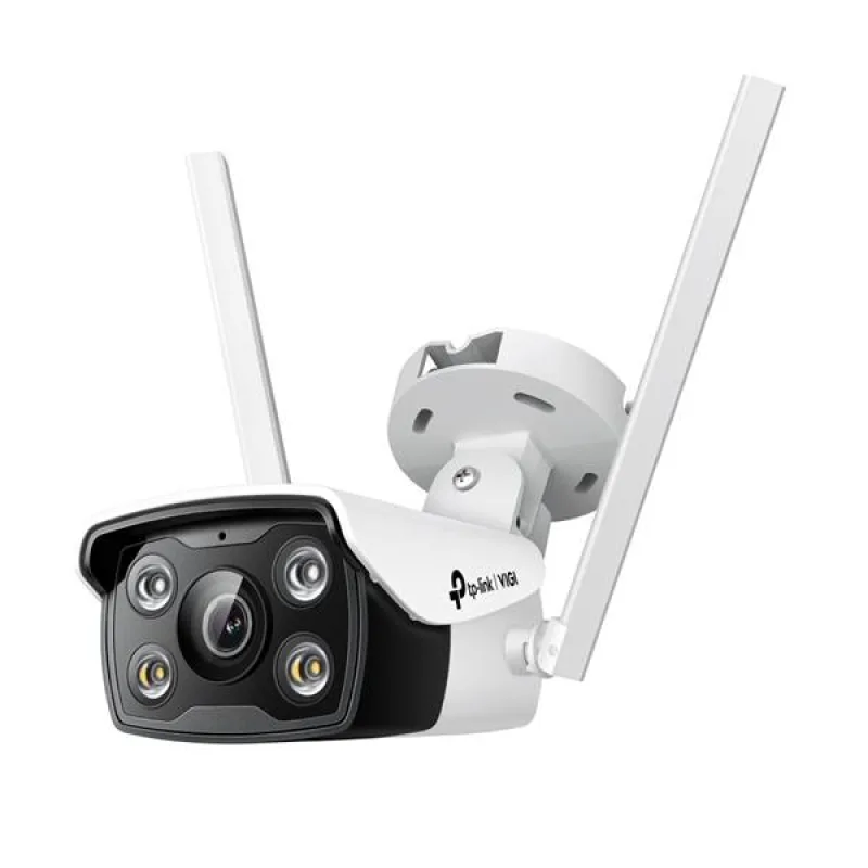 4MP Outdoor Full-Color Wi-Fi Bullet Network Camera SPEC:2.4G 150Mbps, 2*2…