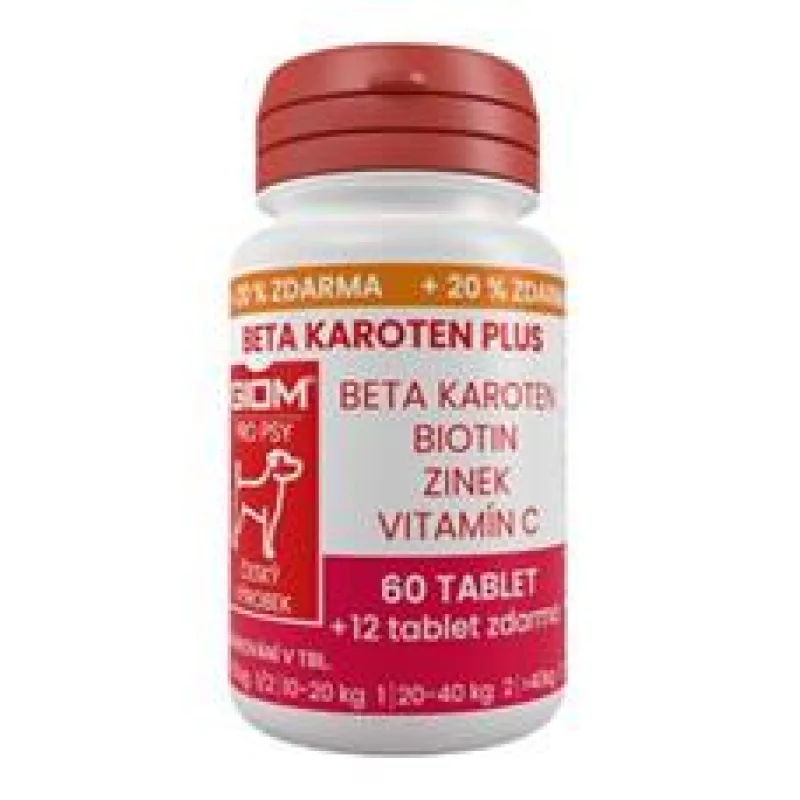 Giom pes Beta-karoten plus 180 tbl+25% zdarma
