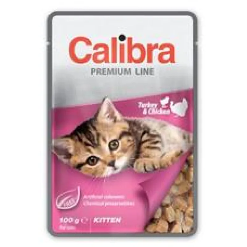 Calibra Cat kapsa Premium Kitten Turkey & Chicken 100g