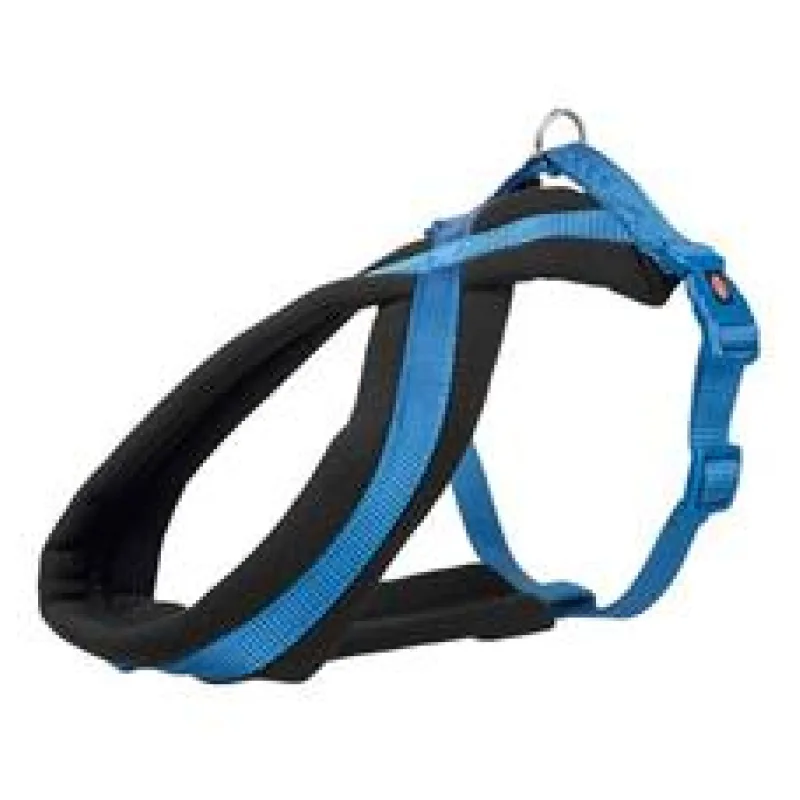 Nylonový postroj PREMIUM podšitý - královská modrá S-M:hruď:40-70cm/20mm