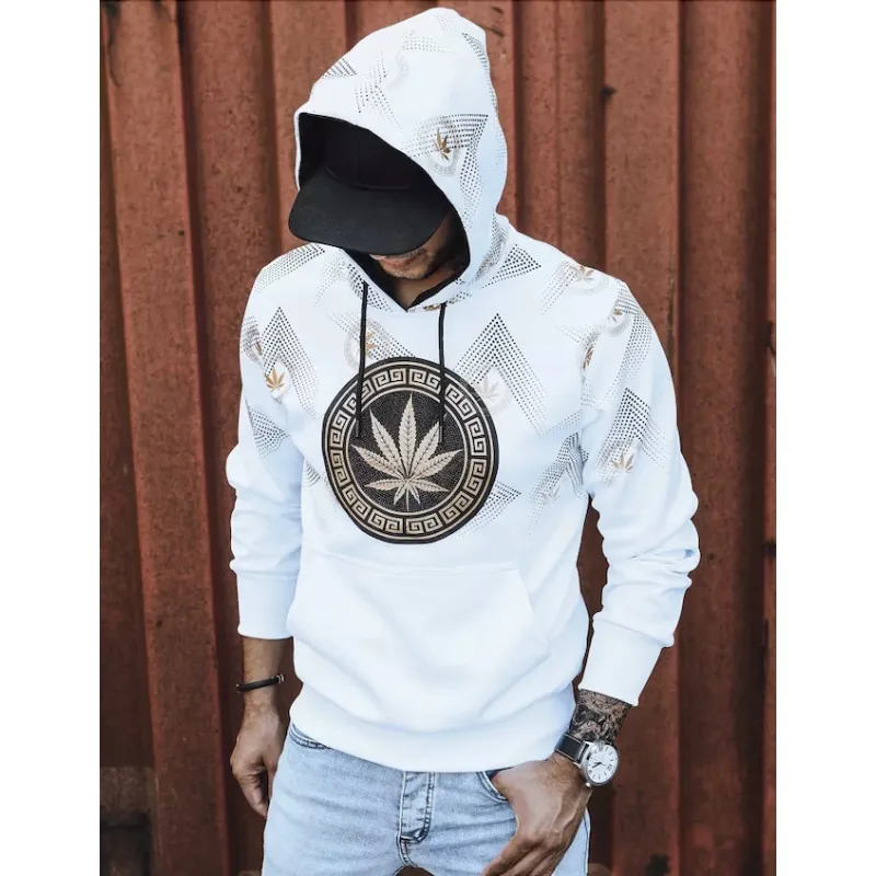 Dstreet mikina s kapucňou biela BX5315 XXL