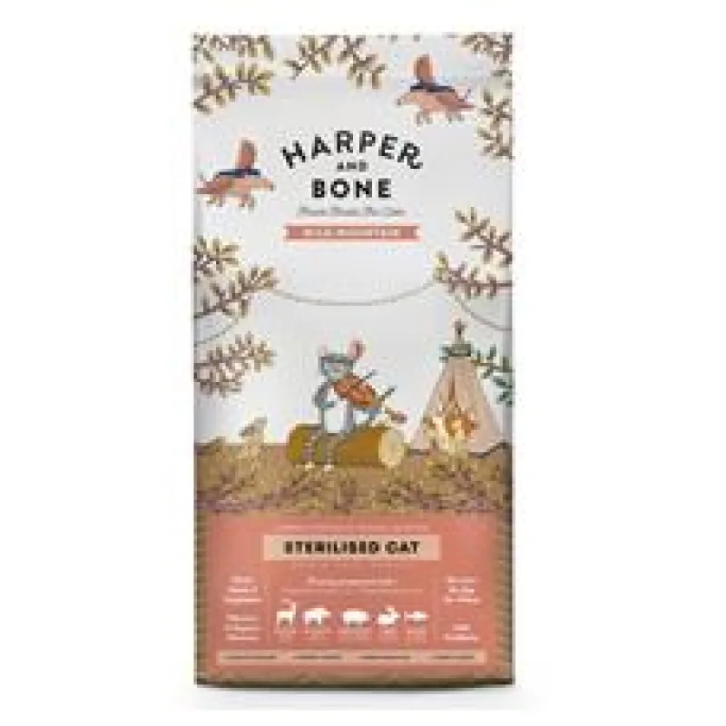 Harper and Bone Cat Sterilised divoké hory 2 kg
