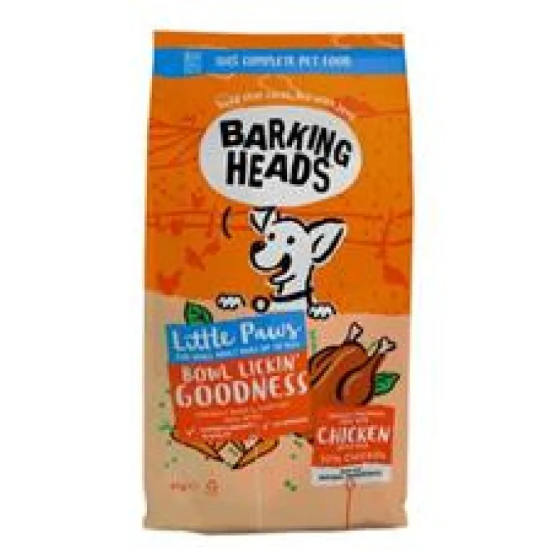 BARKING HEADS Little Paws Bowl Lickin Good Chick 1,5 kg