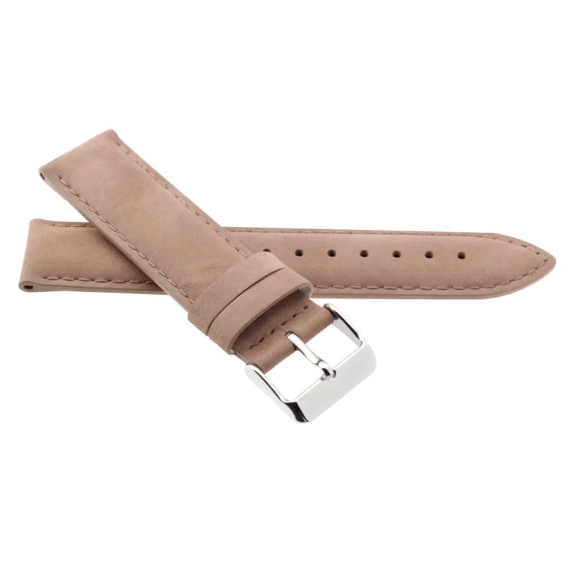 JVD Kožený unisex béžový řemínek na hodinky R41921/20