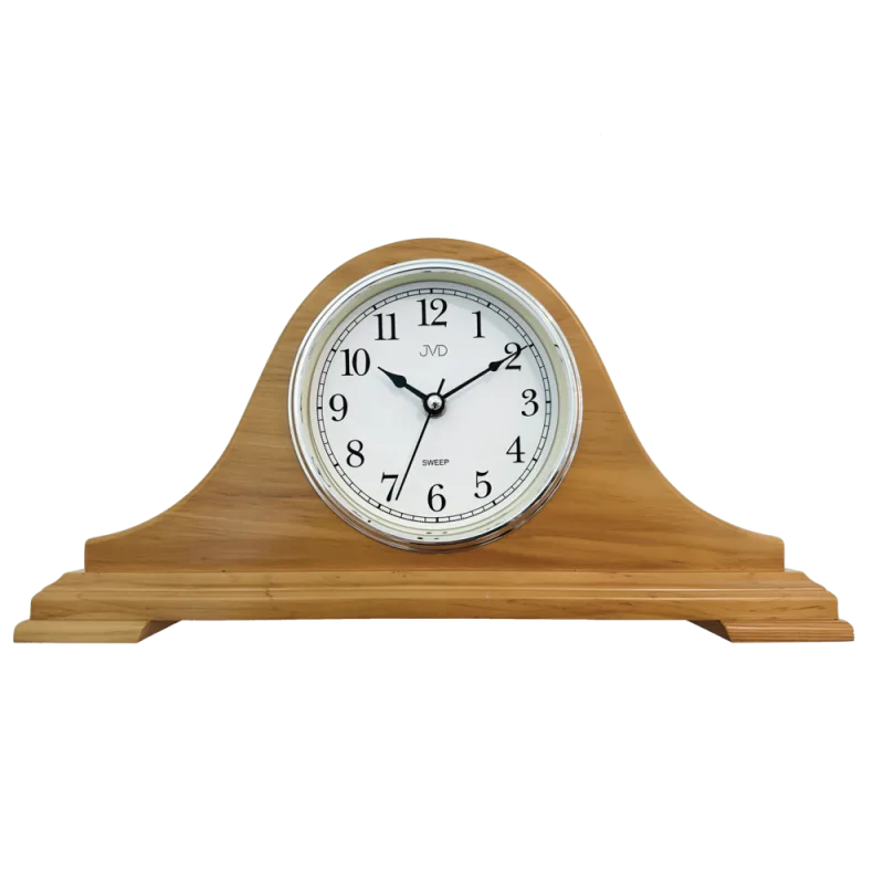 JVD Netikající retro tiché dřevěné stolní hodiny JVD HS3290/68