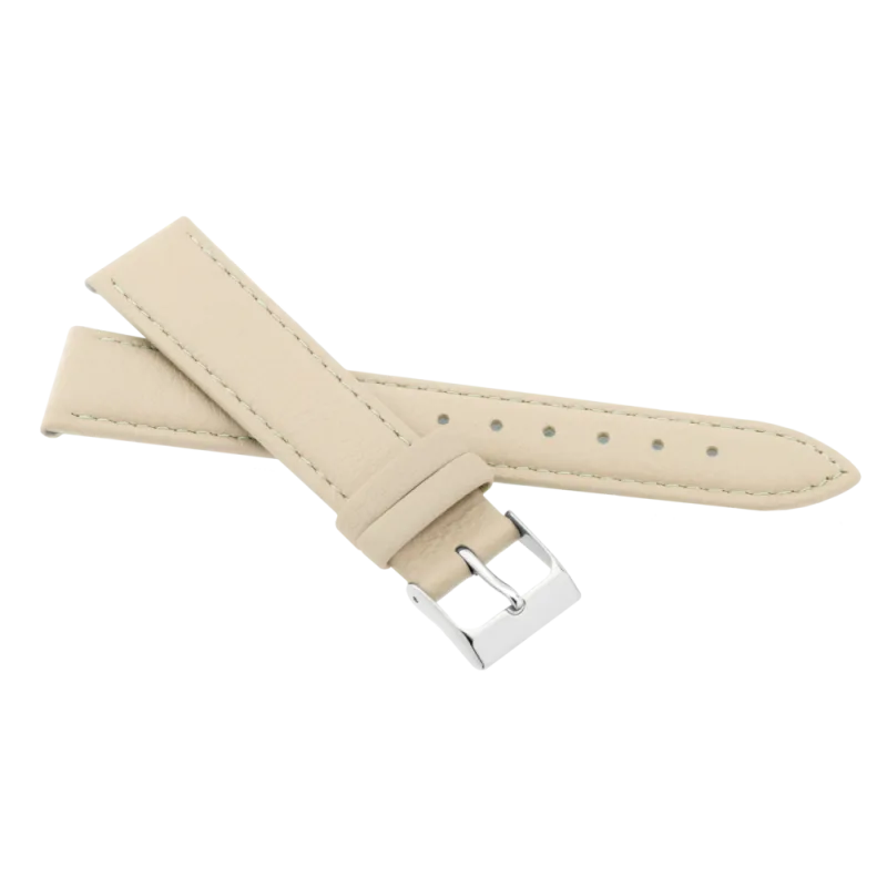 JVD Unisex béžový kožený řemínek na hodinky R41417/18