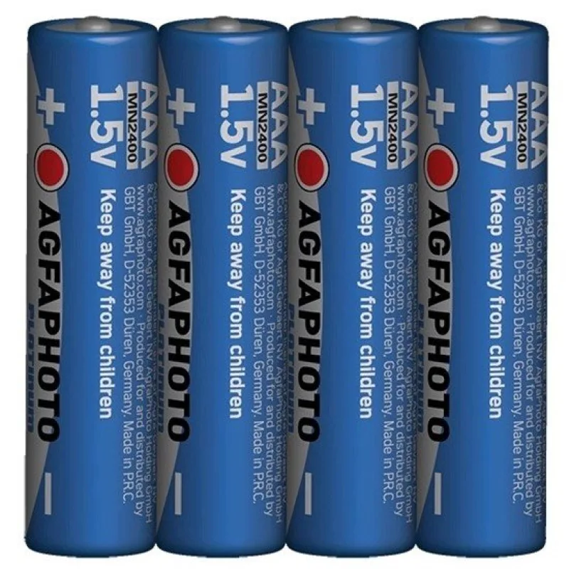 AgfaPhoto Power alkalická batéria 1.5V, LR03/AAA, shrink 4ks AP-LR03-4S