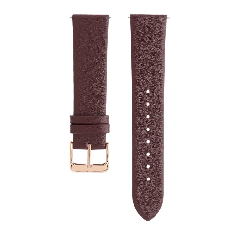 PRIM Kvalitní kožený řemínek PRIM k hodinkám RB.13109 (20 mm) - vínový RB.13109.2018.2525.L1