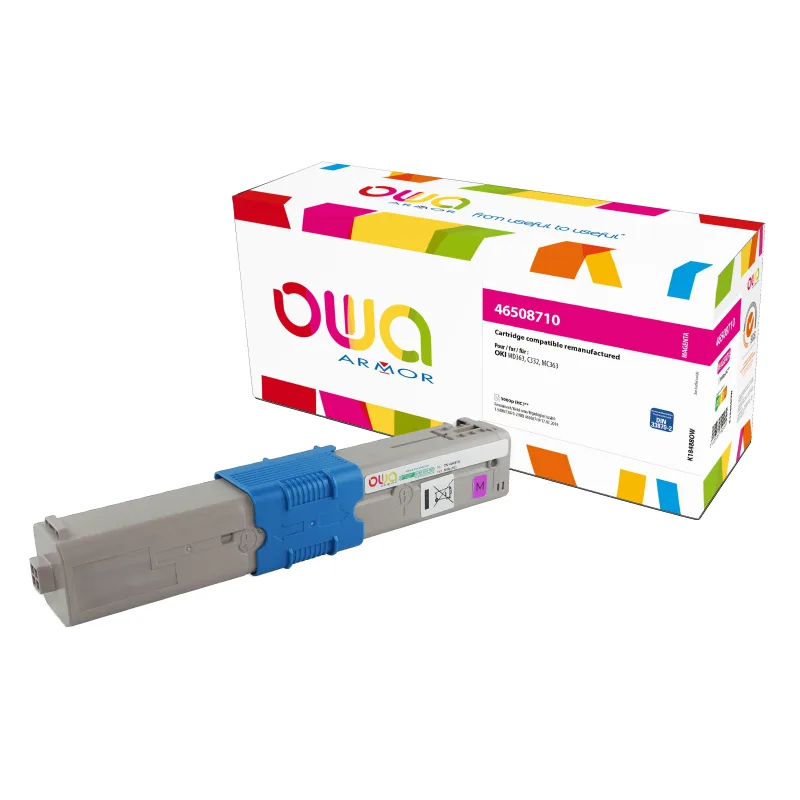 OWA Armor toner kompatibilný s OKI 46508710, 3000st, červená/ magenta…