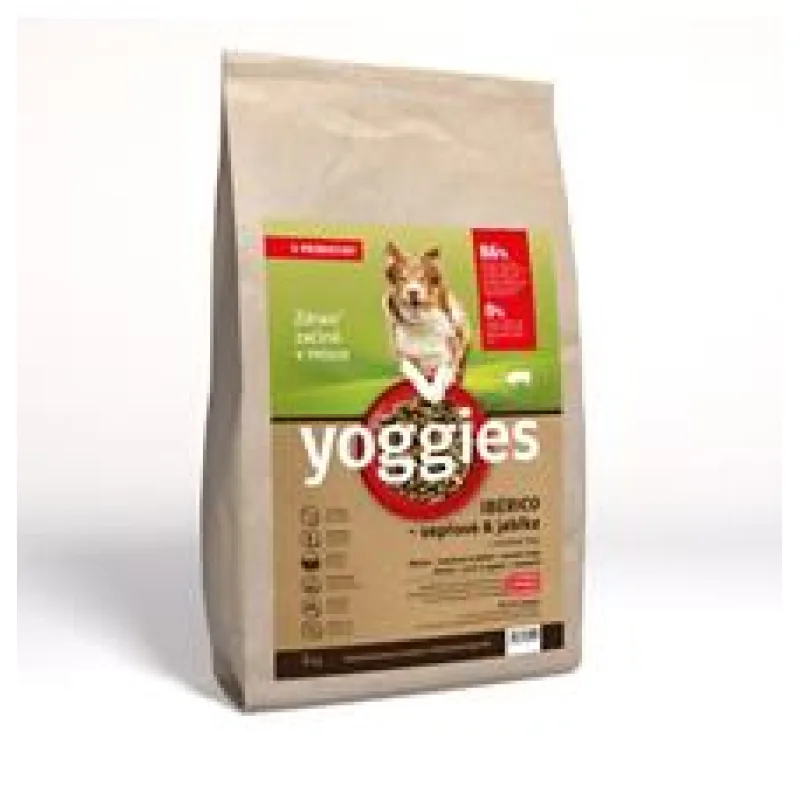 Yoggies Ibérico vepřové maso s jablky, granule lisované za studena s probiotiky 5 kg