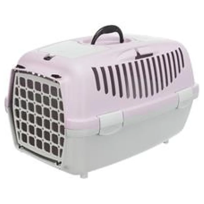 Transportní box CAPRI II, XS-S: 37x34x55cm (max. 8kg) - světle šedá/světlá lila 1 ks