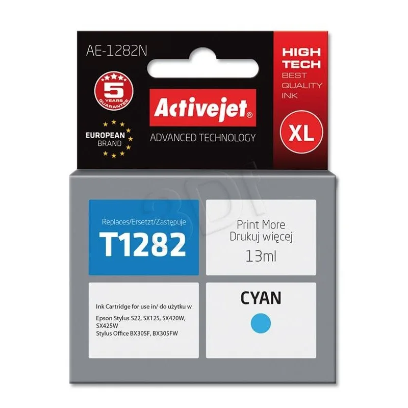 ActiveJet atrament AE-1282 náhrada za Epson T1282 cyan 13 ml AE-1282 / AE…