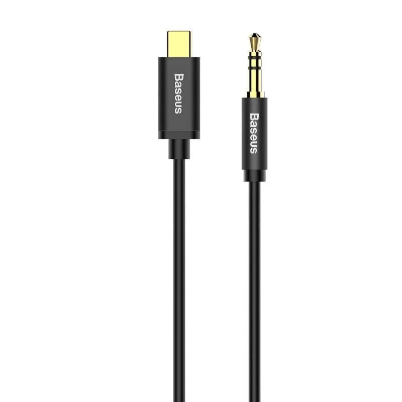 Baseus audio kábel Yiven z USB-C na Jack 3, 5 mm čierny 6953156262553