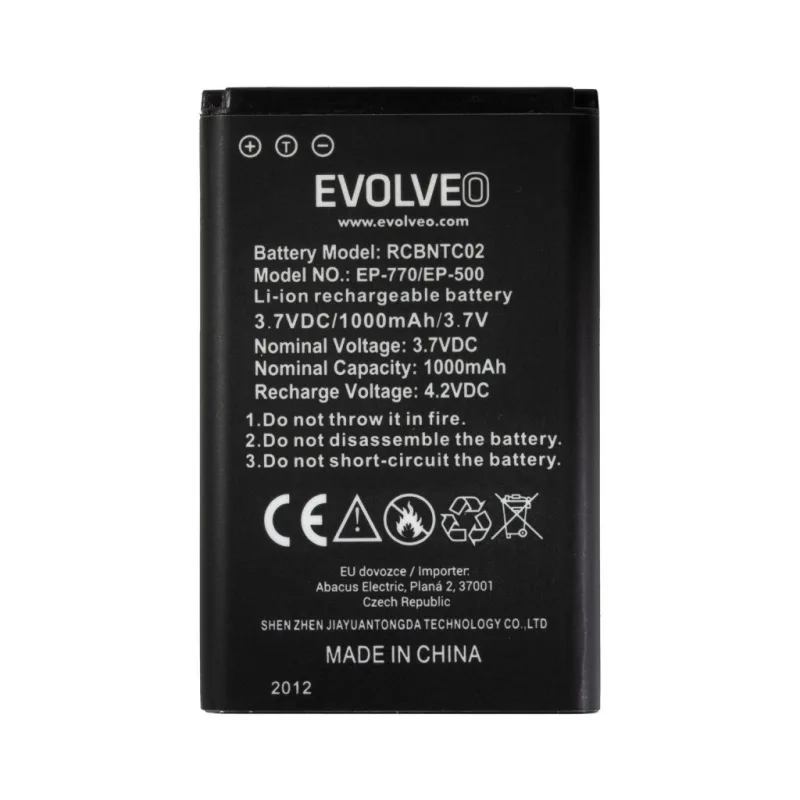 EVOLVEO originální baterie 1000 mAh pro EasyPhone FP, FS EP-770-BAT