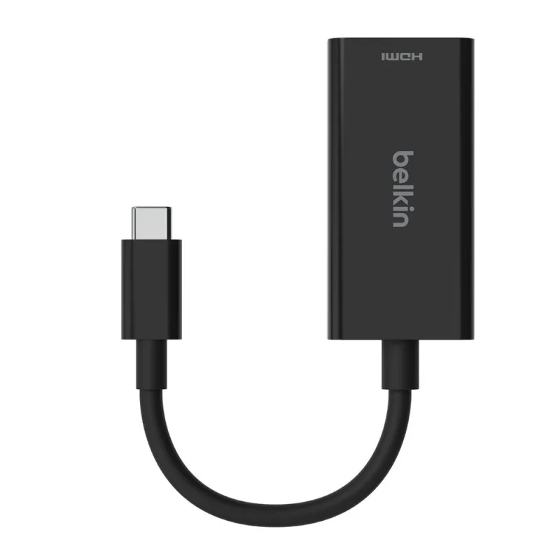 Belkin Connect USB-C to HDMI 2.1 Adapter (8K, 4K, HDR compatible) - Black…