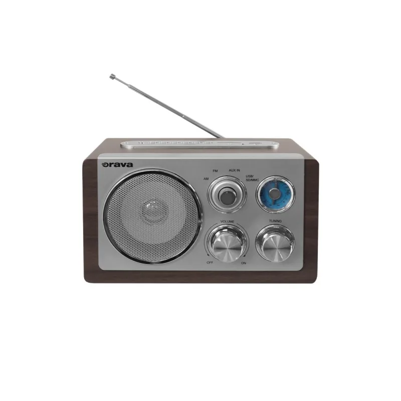 Orava RR-29 A rádio, 1 x 3, 5W, AM / FM rádio, USB, AUX vstup, SD…
