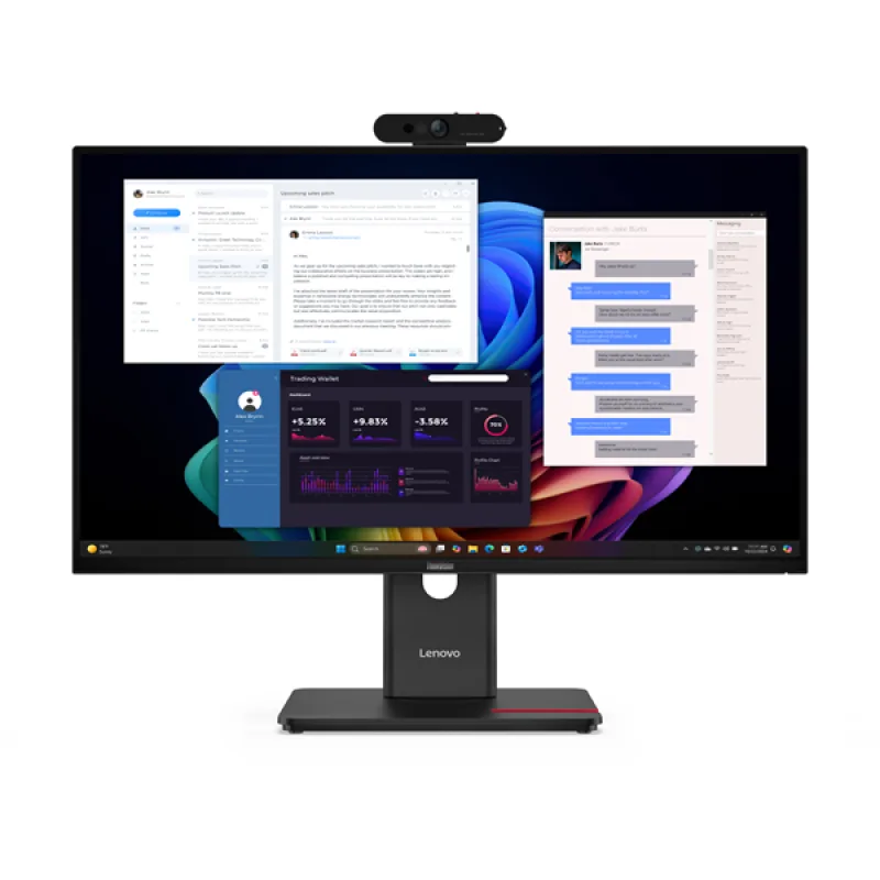 Lenovo T27UD-40 27" 3840x2160 4K 1500:1 350cd 4ms HDMI+DP+USB+USB-C+RJ45…