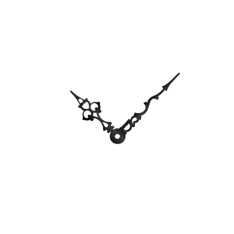 Černé hliníkové ručičky na hodiny Antik 58 mm | 43 mm