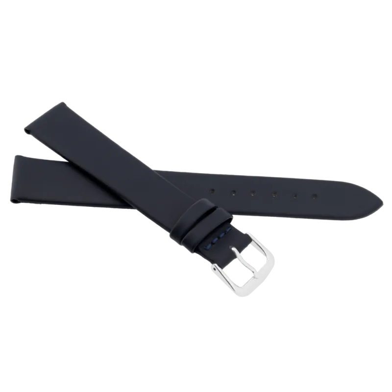 JVD Modrý kožený unisex řemínek na hodinky R14809/12