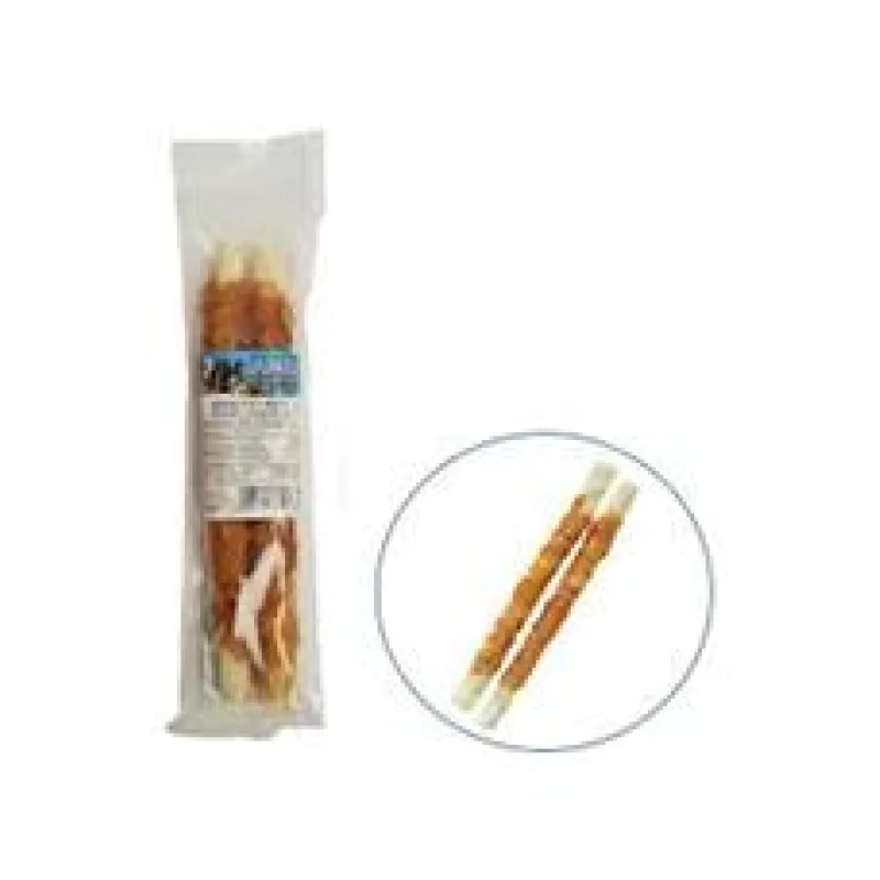 Tyč buvolí obalená kuřecím masem JUKO Snacks 25,5 cm (2 ks)