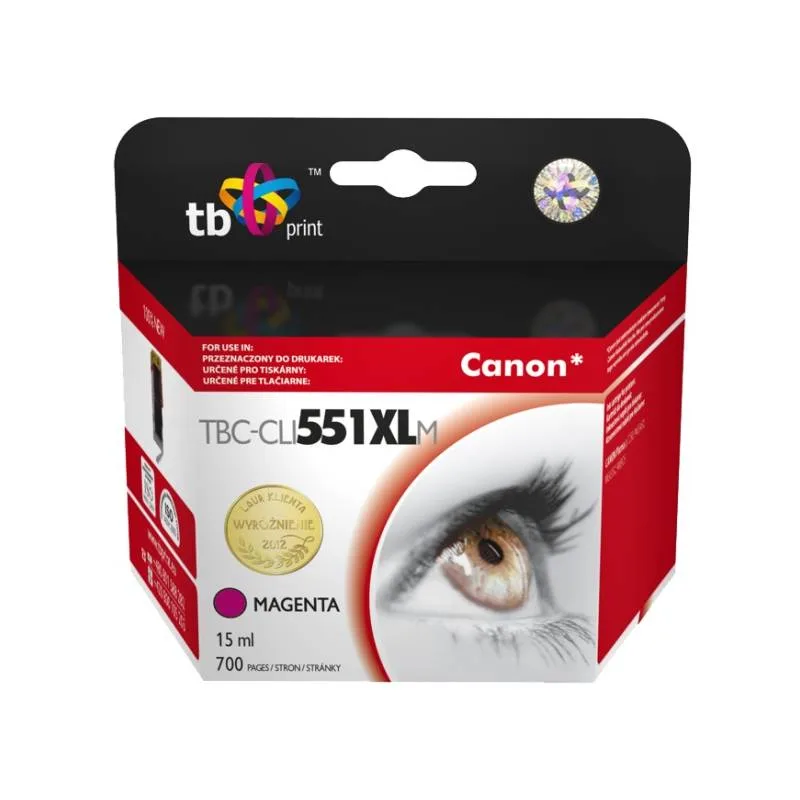 Ink. kazeta TB komp. s Canon CLI-551XL, 6445B001 MG TBC-CLI551XLM
