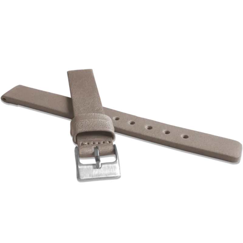LAVVU Béžový hladký řemínek PLAIN z luxusní kůže Top Grain - 16 LSCUF16