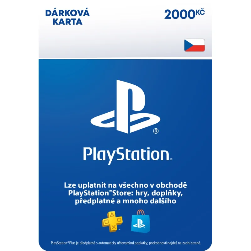 ESD CZ - PlayStation Store el. peněženka - 2000 Kč ESD_SCEE-CZ-00200000