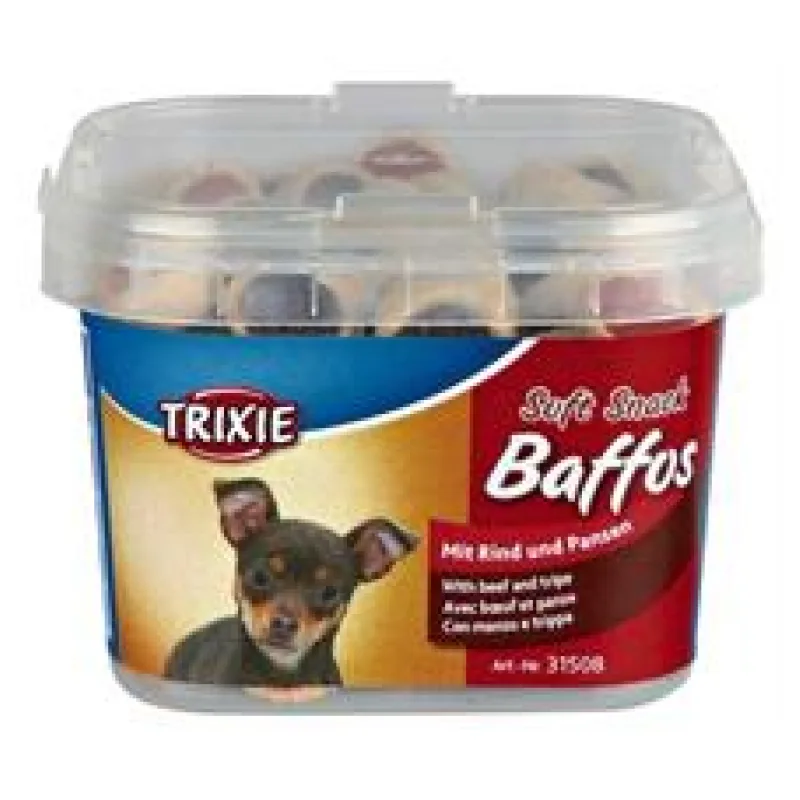 Soft Snack BAFFOS mini kolečka hovězí,dršťky,pl.kelímek 140 g
