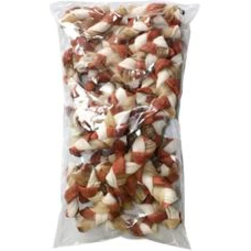 Magnum Rawhide Small braid 2,5p 6,5cm (cca 40ks) BROWN