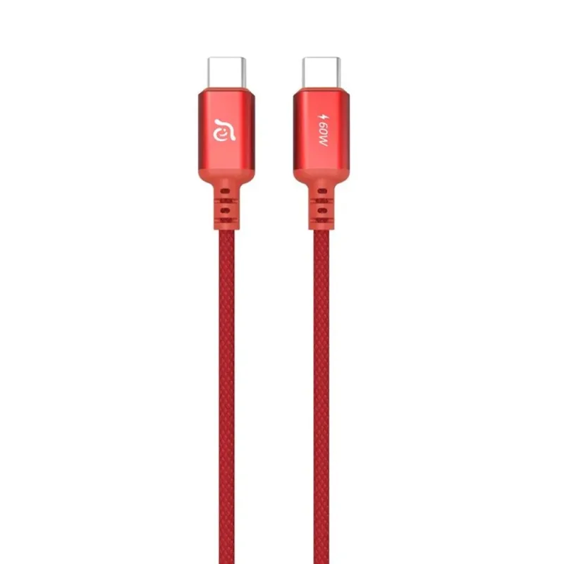 Adam Elements kábel CASA S120 USB-C na USB-C 60W 1.2m - Red ACBADS120RD