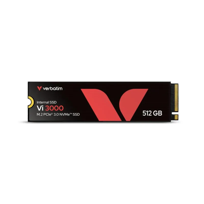 VERBATIM SSD Vi3000 Internal PCIe NVMe M.2 SSD 512GB , W 2500/ R 3300…