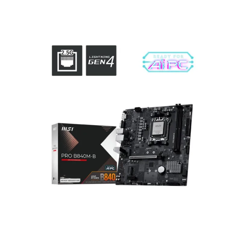 MSI PRO B840M-B/ AM5/ mATX PRO B840M-B