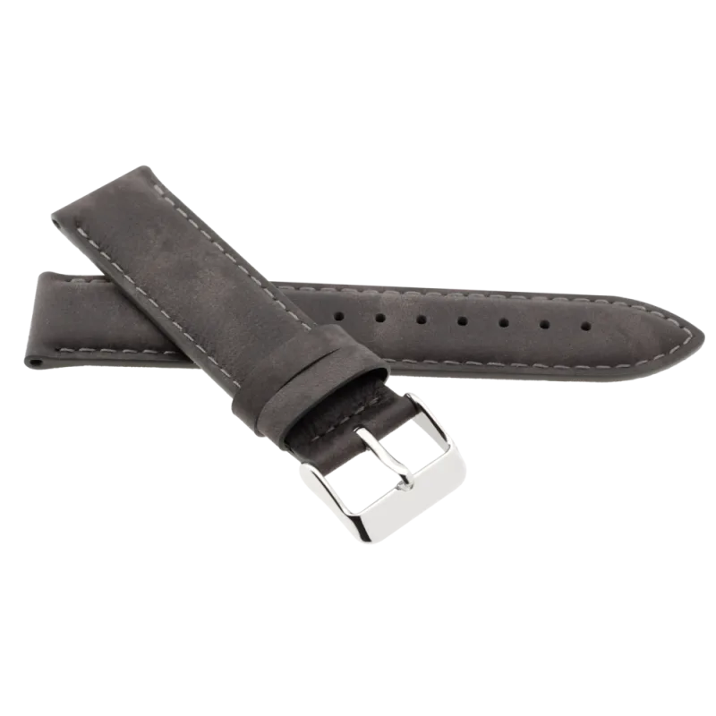 JVD Kožený unisex hnědý řemínek na hodinky R41901/20