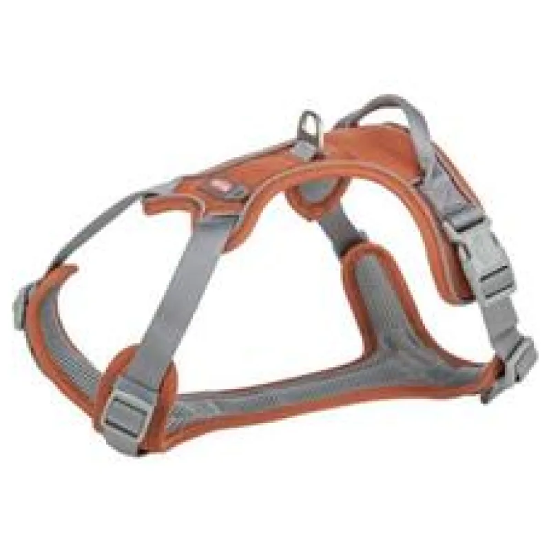 Postroj PREMIUM ACTIVE, rezavá M-L: 60-75 cm/ 25 mm