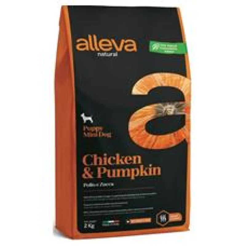 ALLEVA NATURAL Dog Dry Puppy Chicken&Pumpkin Mini 2kg