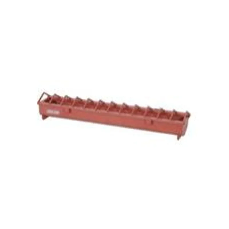 Krmítko pro drůbež žlabové Zolux 40 cm červená