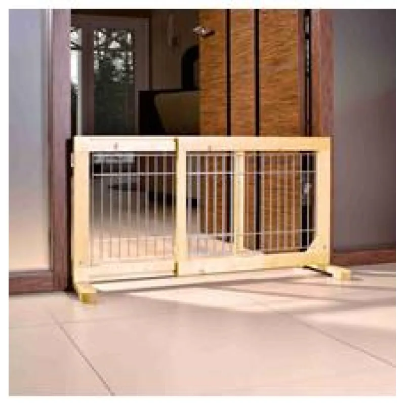 Posuvná bariéra pro štěňata a malé psy 63-108x50x31 cm 1 ks