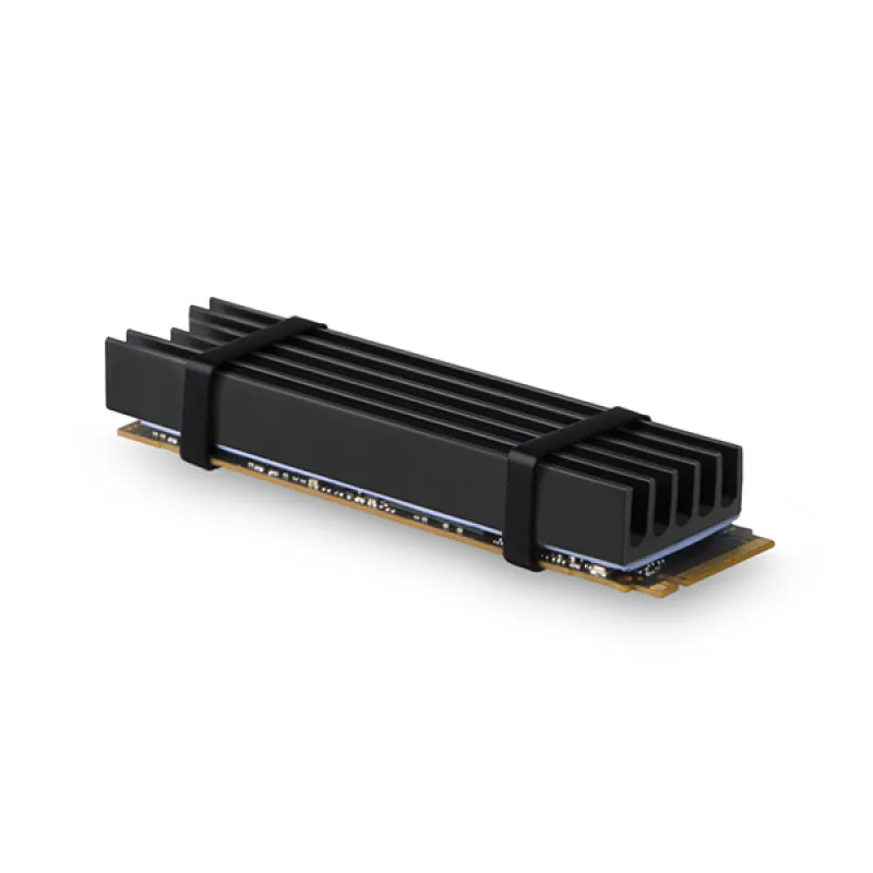 AXAGON CLR-M2L10, hliníkový pasívny chladič pre M.2 2280 SSD, výška 10 mm…