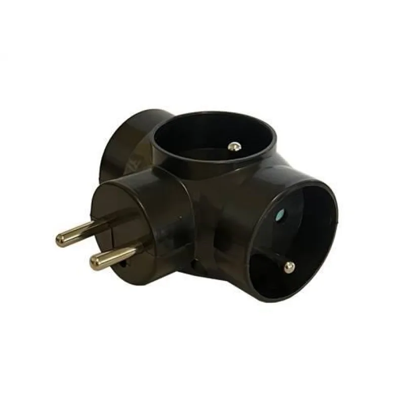 Konnoc DX-R3 kulatá rozbočka černá 434000,10