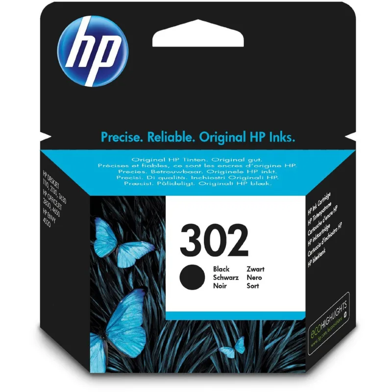 HP 302 čierna kazeta, F6U66AE F6U66AE