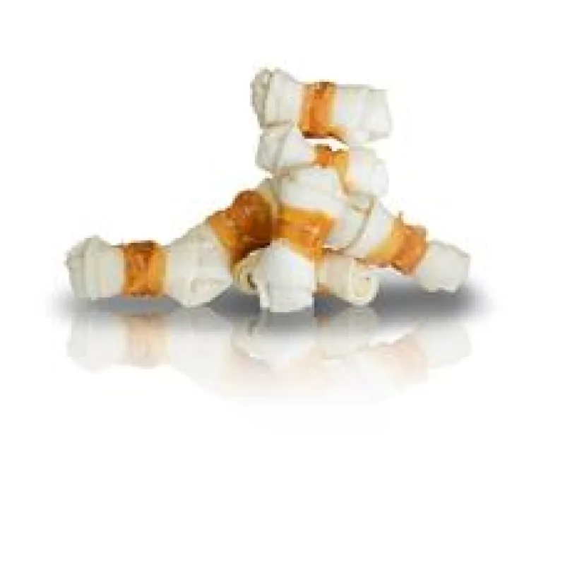 KIDDOG kuřecí masíčko na buvolím 6 cm uzlíku (20 ks/bal.) 1 bal.