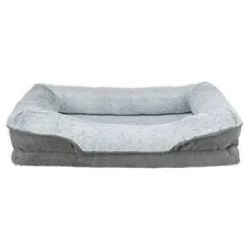 Vital Bed LINO, ortopedický obdélníkový pelech, šedá/světlešedá 90 x 65 cm