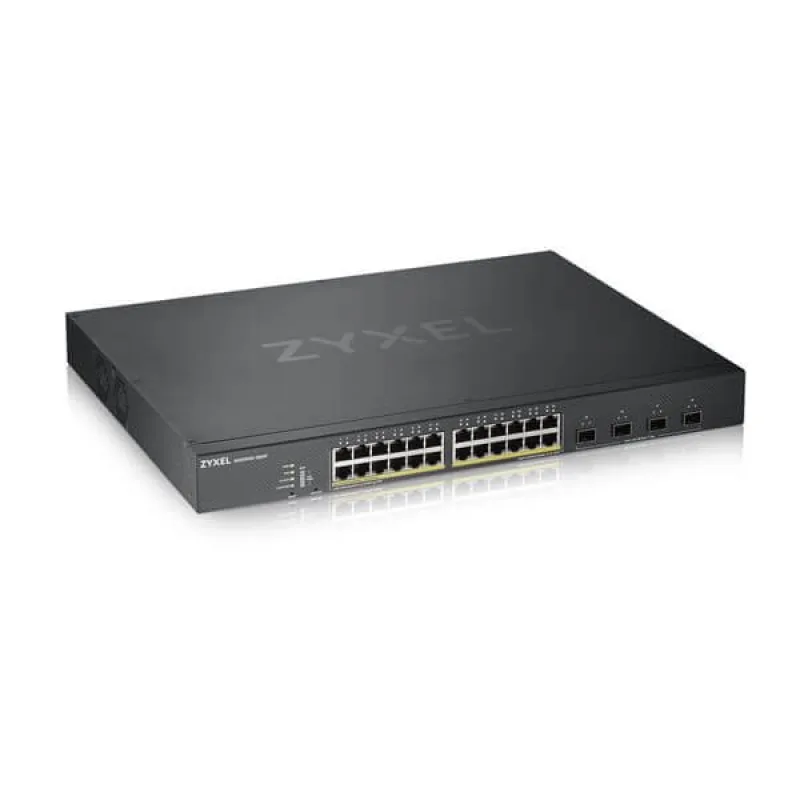 Zyxel XGS1935-28HP, 28 Port Lite-L3 Smart Managed PoE Switch, 24x Gigabit…